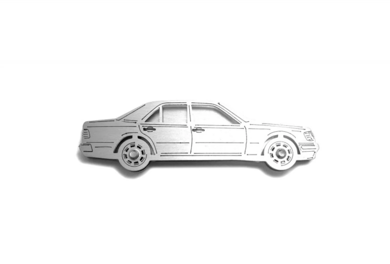 Stainless Steel Floor Mat Emblems for Mercedes E-Class W124 (1985–1996) - Image 3