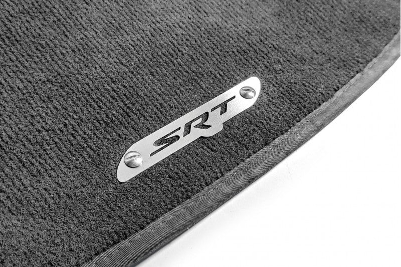 Stainless Steel Floor Mats Emblems Set Badges for Jeep with SRT Logo
