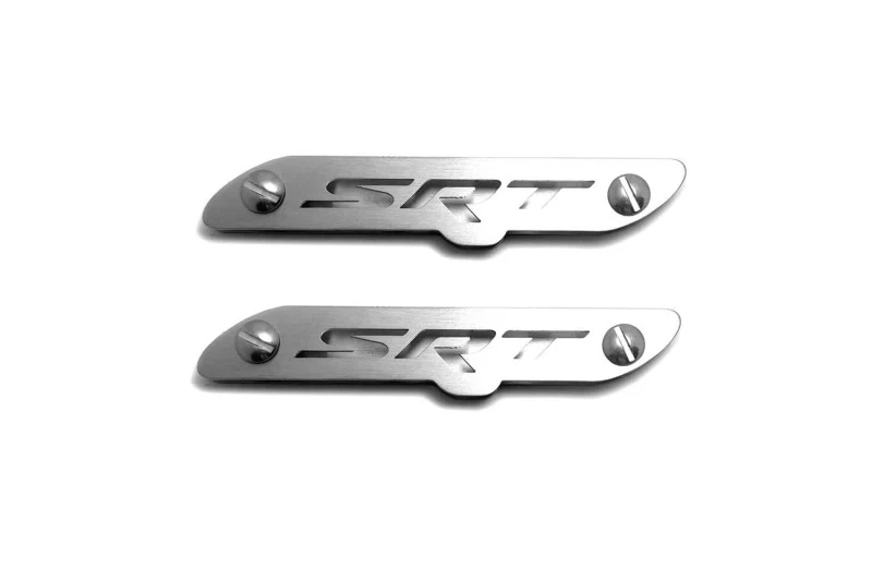 Stainless Steel Floor Mats Emblems Set Badges for Jeep with SRT Logo - Image 3