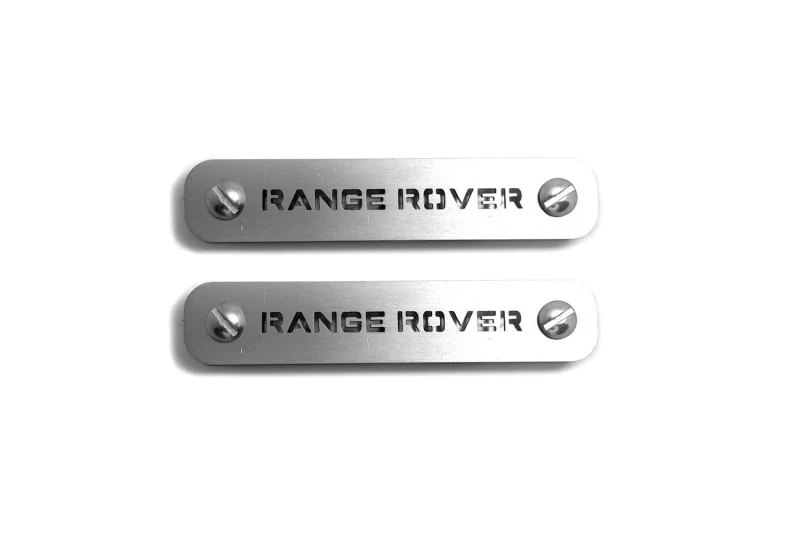 Stainless Steel Floor Mats Emblems Set Badges with Range Rover Logo - Image 3