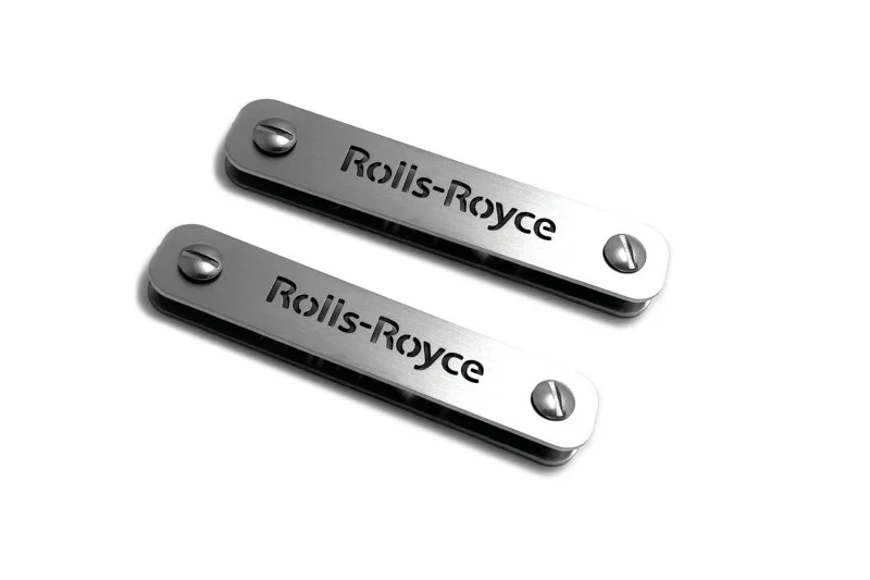 Stainless Steel Floor Mats Emblems Set Badges with Rolls-Royce Logo - Image 2