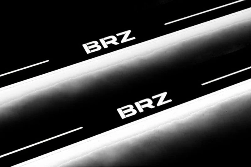Subaru BRZ 2011+ LED Door Sills With Logo BRZ - Image 4