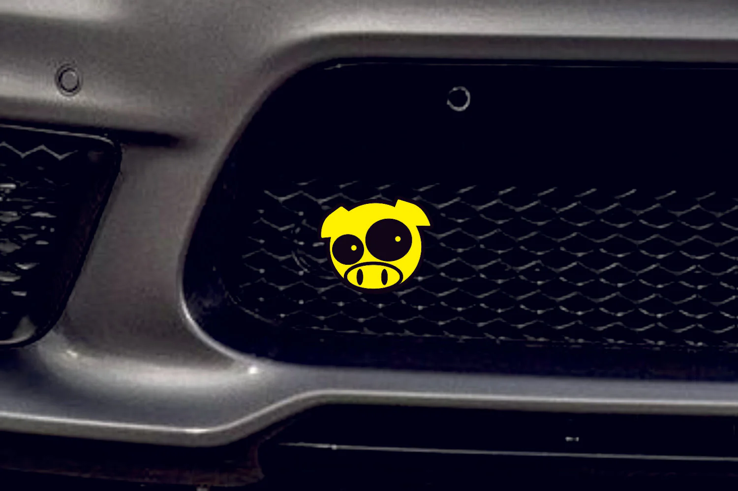 Radiator grille emblem with Subaru Pig logo - Image 2