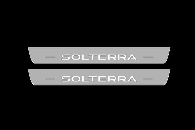 Subaru Solterra 2022+ LED Door Sills With Solterra Logo