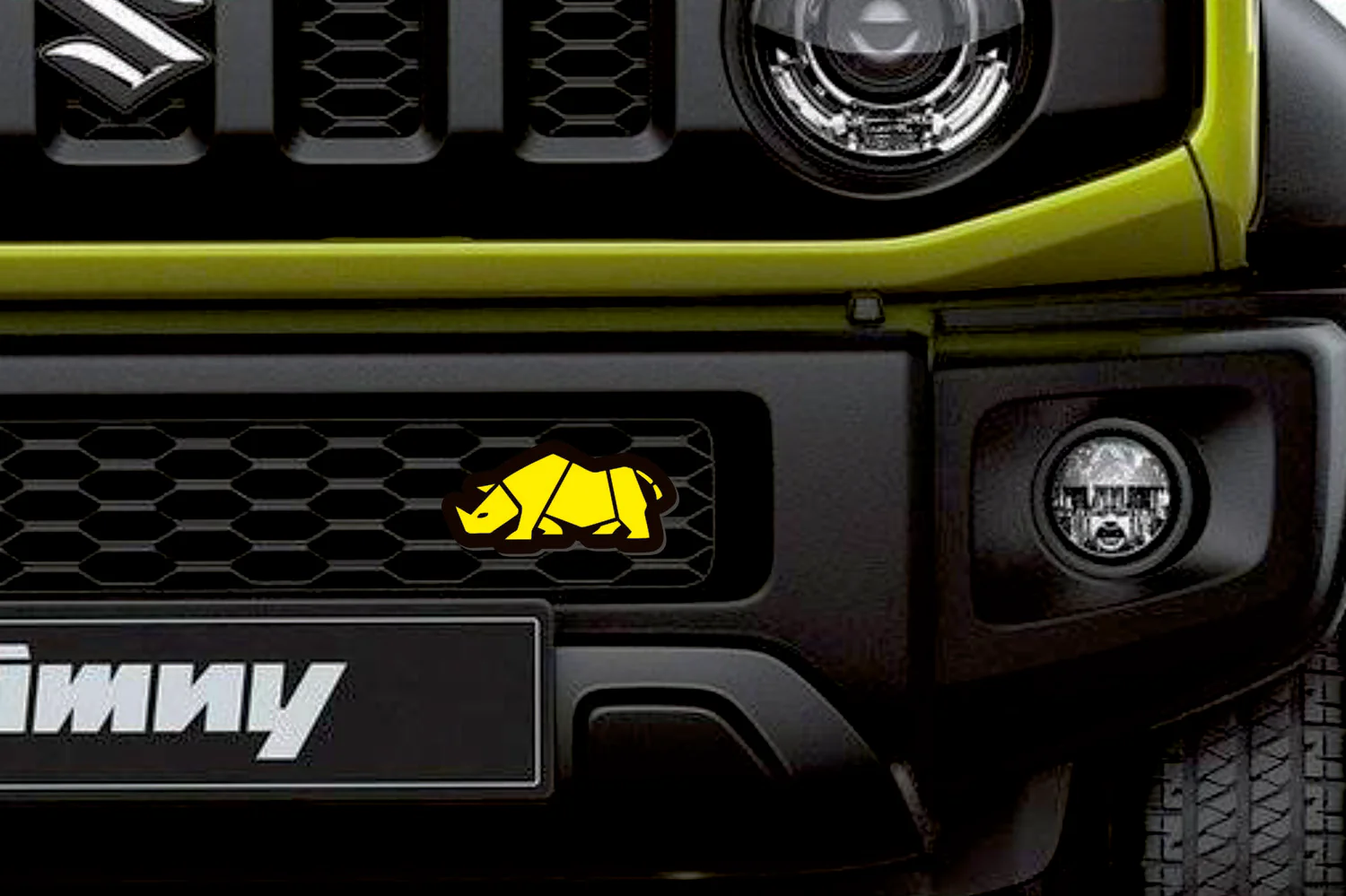 Suzuki Illuminated LED Radiator Grille Emblems and Badges with Jimny Rhino logo - Image 2