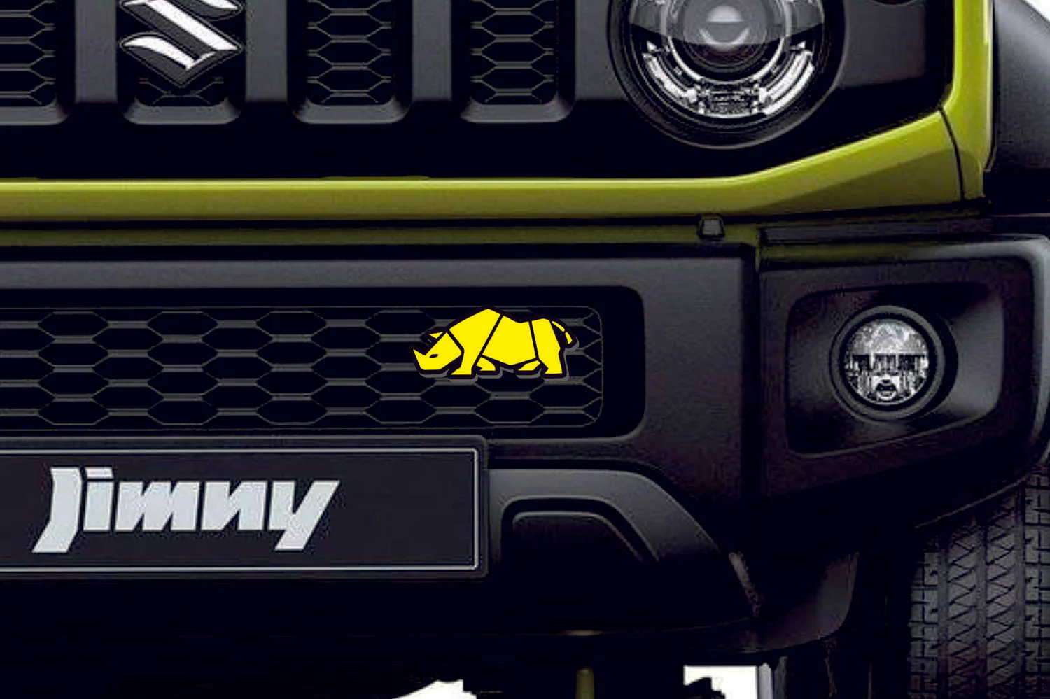 Suzuki Radiator grille emblem with Jimny Rhino logo - Image 7