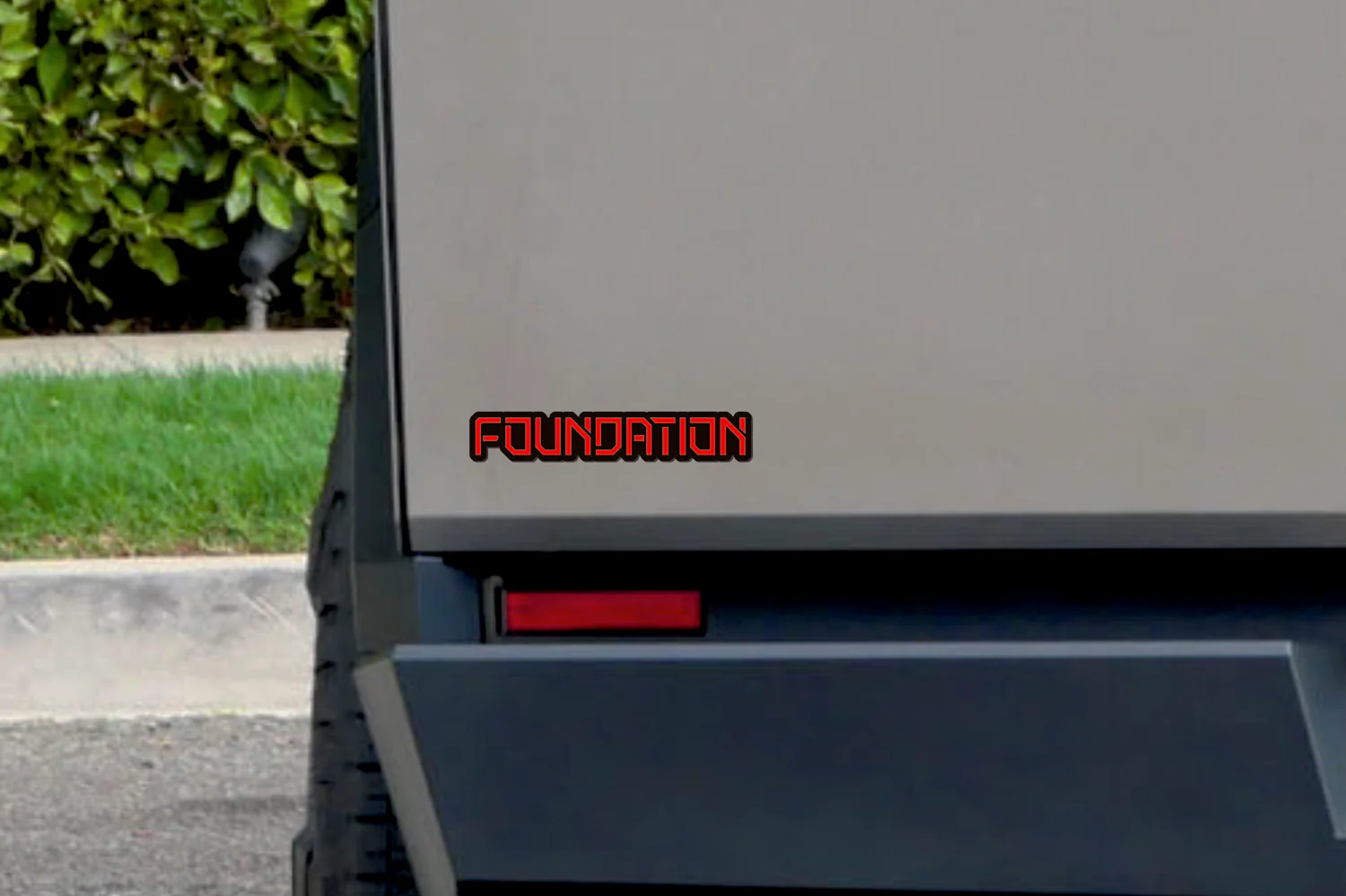 Tesla Cybertruck Emblem & Badge Set - Grille and Tailgate Foundation logo - Image 3