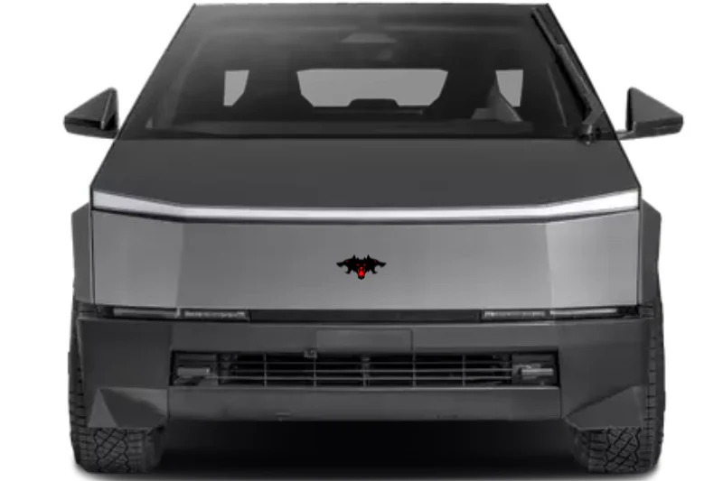 Tesla Cybertruck radiator grille emblem with Cyberbeast logo - Image 2