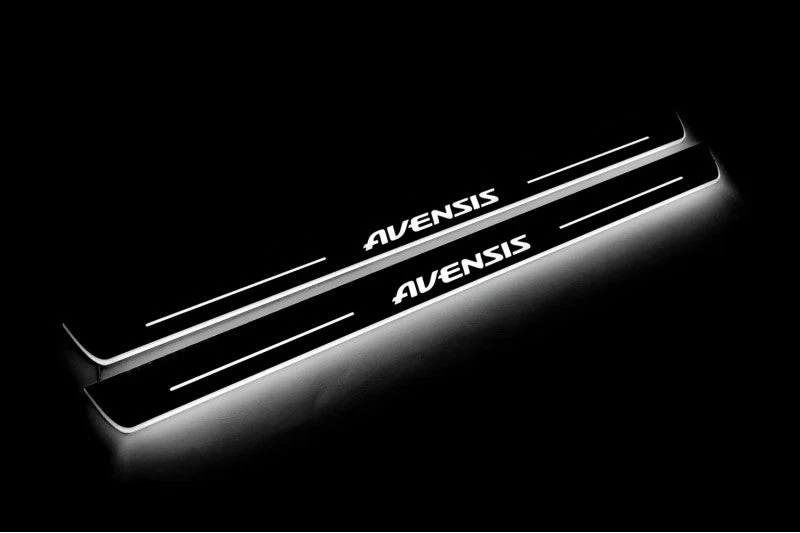 Toyota Avensis III 2009+ LED Door Sill With Logo Avensis