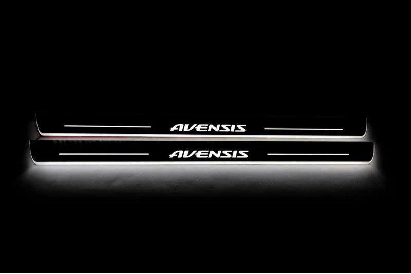 Toyota Avensis III 2009+ LED Door Sill With Logo Avensis - Image 2