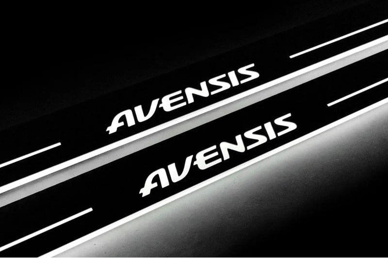 Toyota Avensis III 2009+ LED Door Sill With Logo Avensis - Image 4