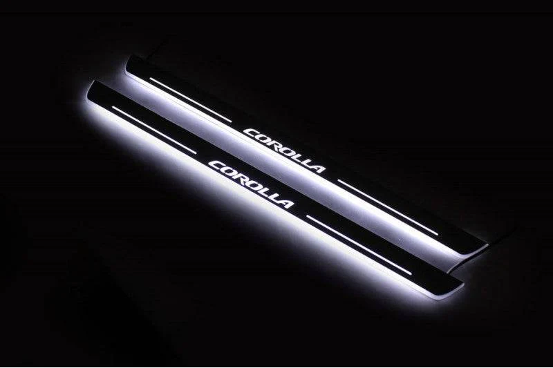 Toyota Corolla XI 2013-2019 Door Sill Protectors With Logo Corolla - Image 3