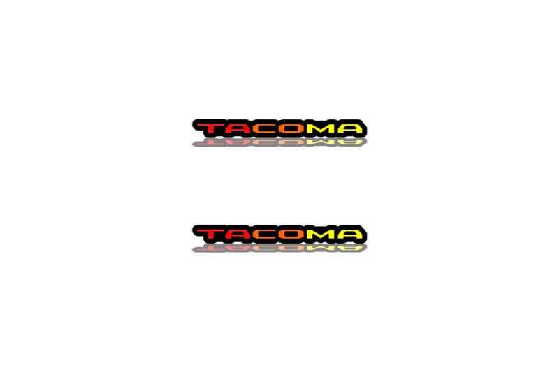 Toyota Emblem & Badge Set - Grille and Tailgate Tacoma III logo (Tricolor)