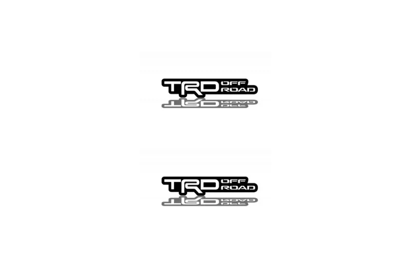 Toyota Emblem & Badge Set - Grille and Tailgate TRD offroad logo