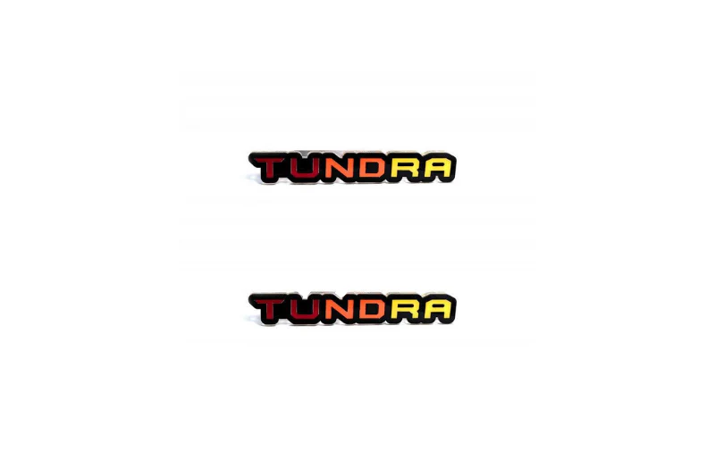 Toyota Emblem & Badge Set - Grille and Tailgate Tundra III logo (Tricolor)