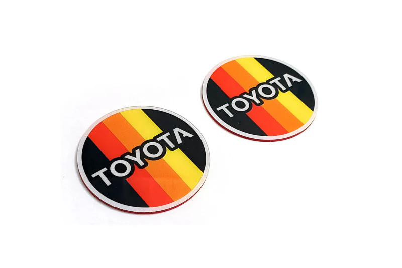 Toyota emblem for fenders with Toyota logo (Tricolor)