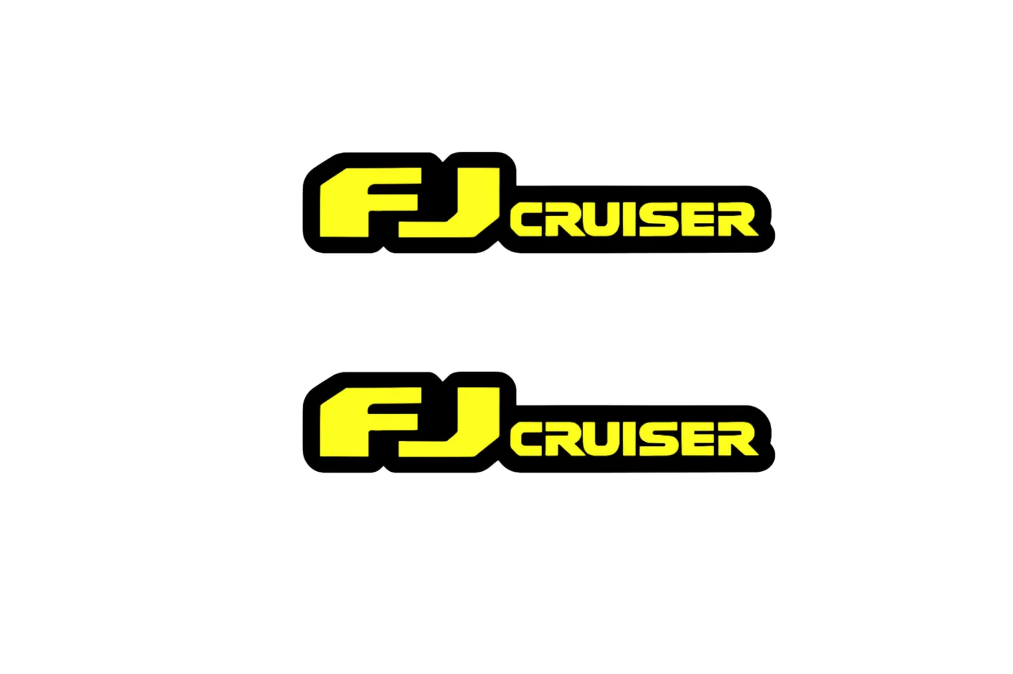 Toyota FJ CRUISER emblem for fenders with FJ CRUISER logo