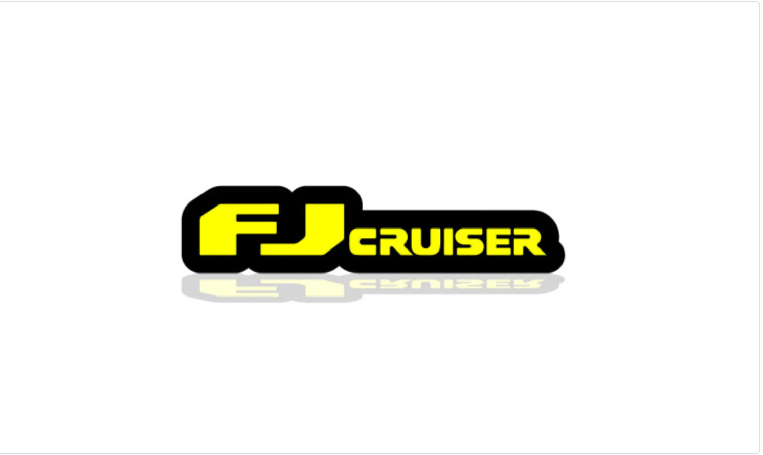 Toyota FJ CRUISER Radiator grille emblem with FJ CRUISER logo