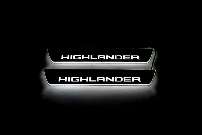 Toyota Highlander IV 2019+ Led Door Sills With Logo Highlander - Image 10