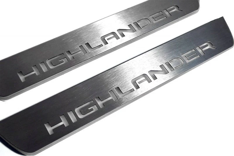 Toyota Highlander IV 2019+ Led Door Sills With Logo Highlander - Image 16