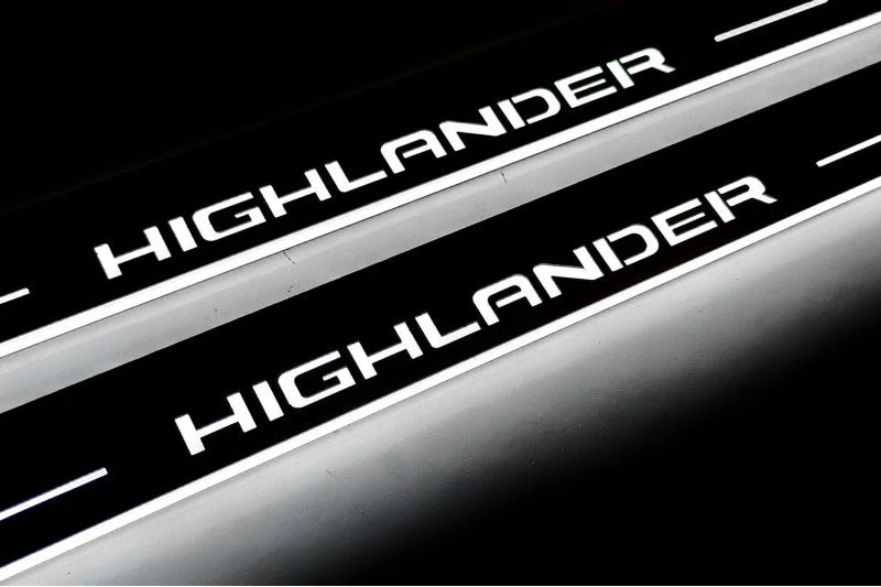 Toyota Highlander IV 2019+ Led Door Sills With Logo Highlander - Image 4