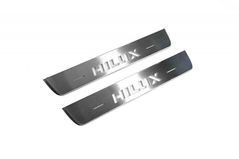 Toyota Hilux VIII 2015+ Door Sill Led Plate With Logo Hilux - Image 13