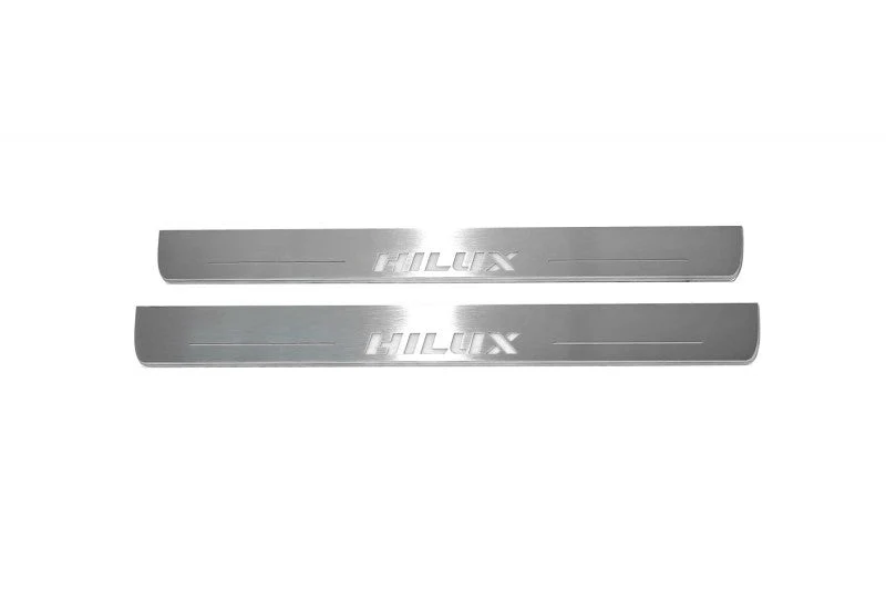 Toyota Hilux VIII 2015+ Door Sill Led Plate With Logo Hilux - Image 6