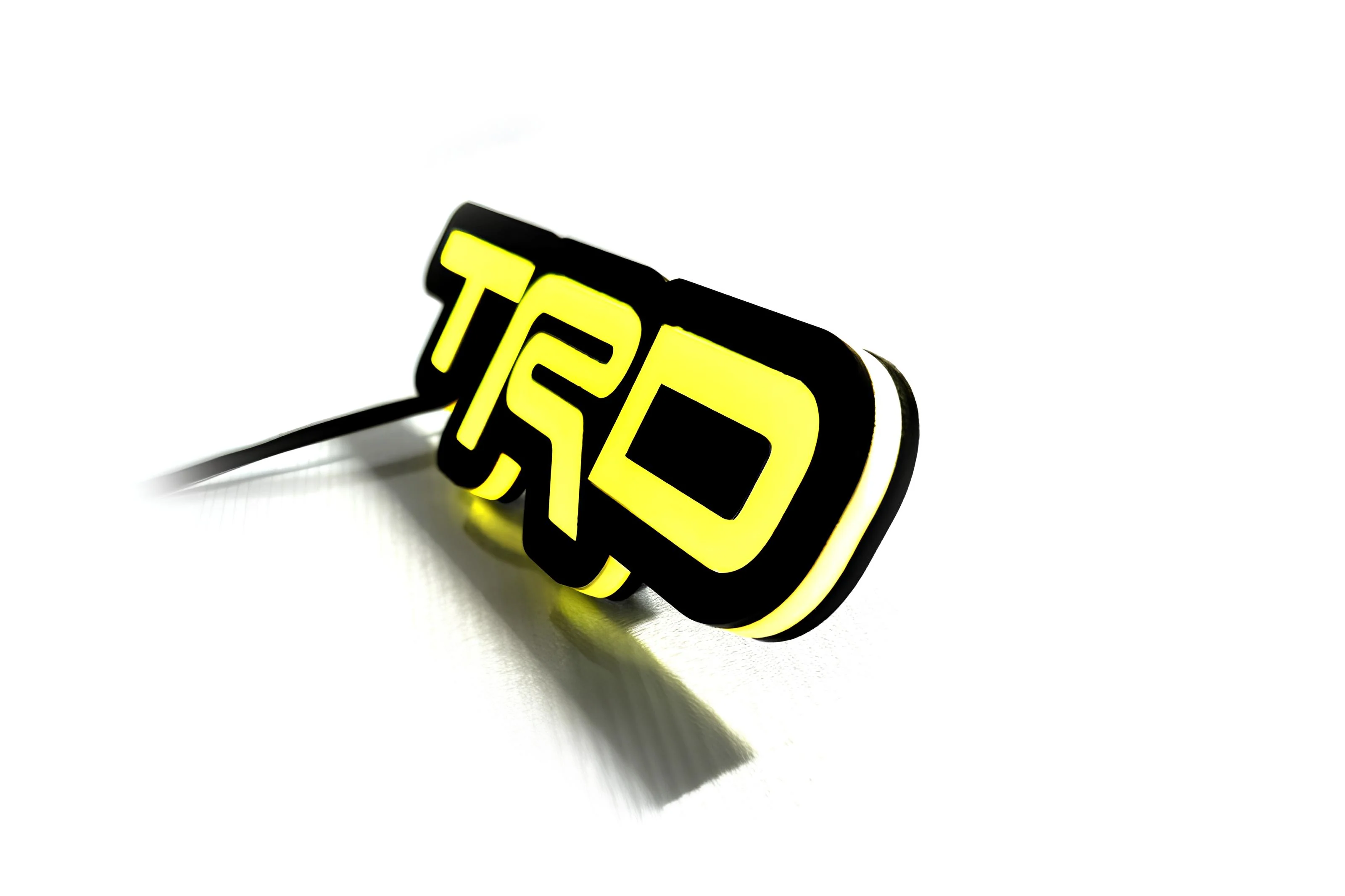 Toyota Illuminated LED Radiator Grille Emblems and Badges with TRD logo - Image 11