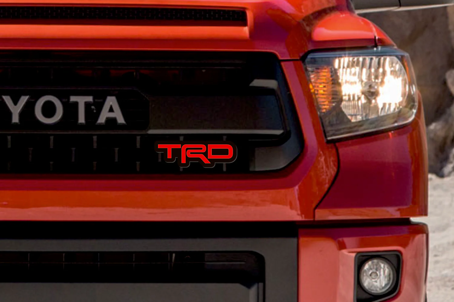 Toyota Illuminated LED Radiator Grille Emblems and Badges with TRD logo - Image 5