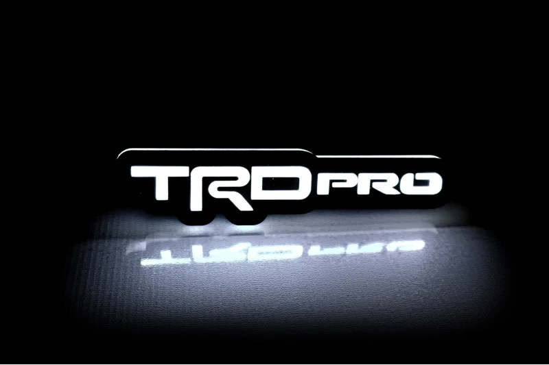 Toyota Illuminated LED Radiator Grille Emblems and Badges with TRDpro logo - Image 2