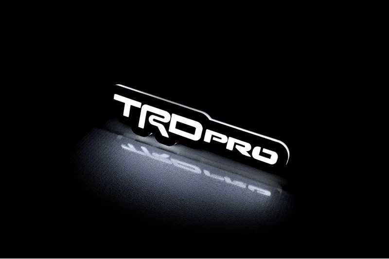 Toyota Illuminated LED Radiator Grille Emblems and Badges with TRDpro logo - Image 3