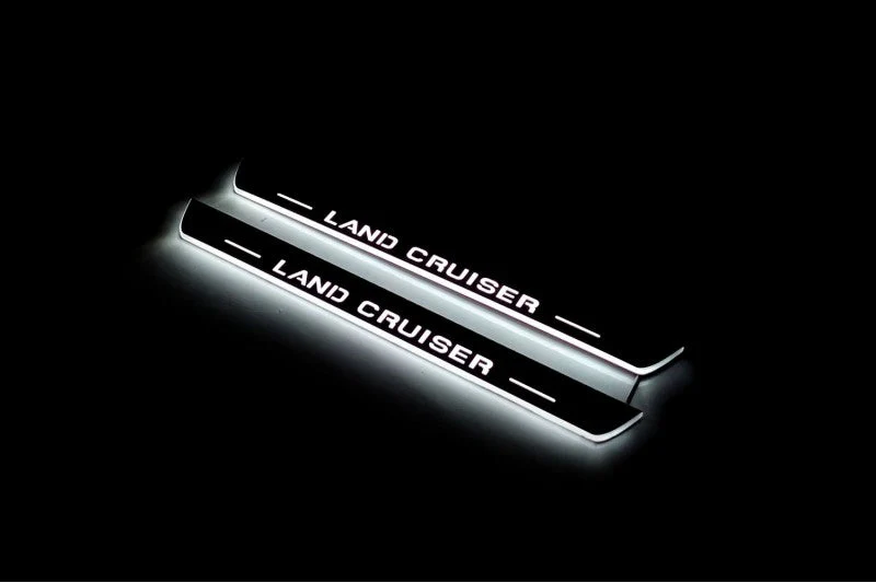 Toyota LC 200 2007-2021 Auto Door Sill Plates With Logo Land Cruiser - Image 11