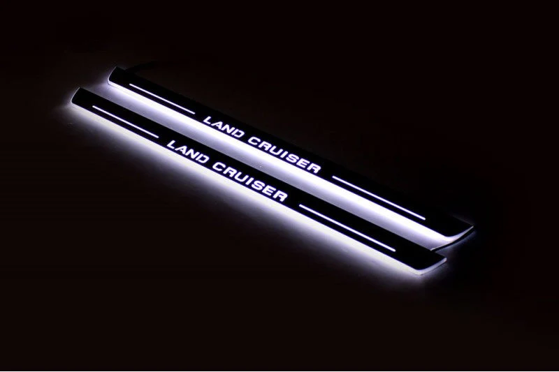 Toyota LC 200 2007-2021 Auto Door Sill Plates With Logo Land Cruiser - Image 3