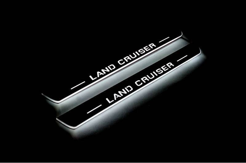 Toyota LC 200 2007-2021 Auto Door Sill Plates With Logo Land Cruiser - Image 9