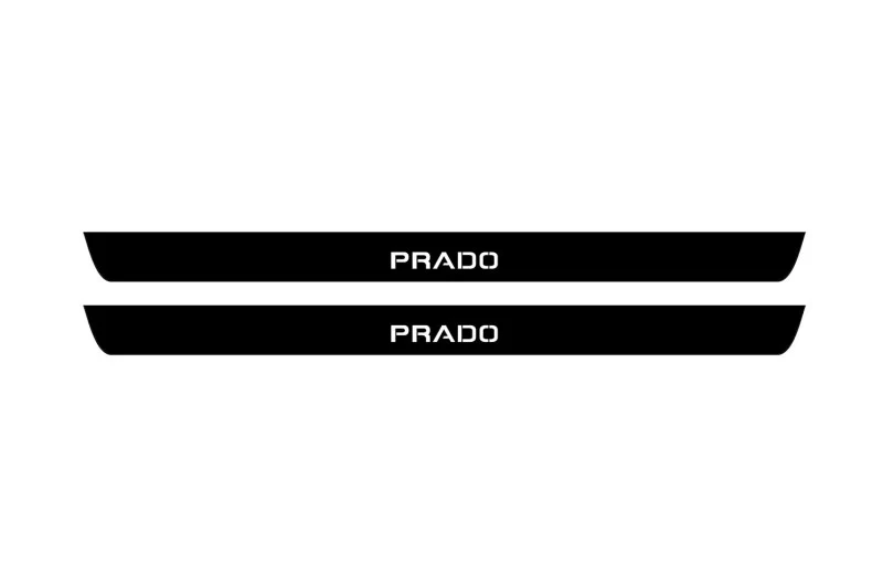 Toyota Prado 120 2002-2009 Led Door Sill Pro With Logo Prado (Premium Painting)