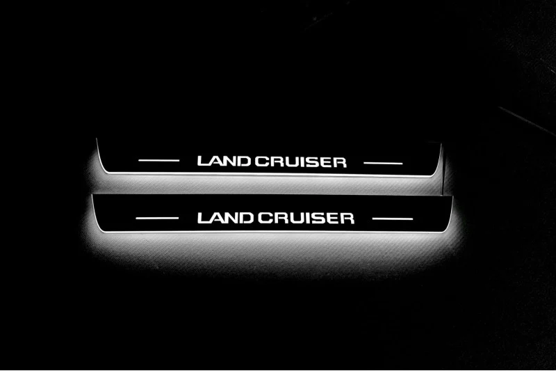 Toyota Prado 250 2023+ Auto Door Sill Plates With Logo Land Cruiser - Image 2