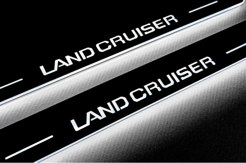 Toyota Prado 250 2023+ Auto Door Sill Plates With Logo Land Cruiser - Image 4