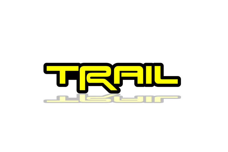 Toyota Radiator grille emblem with TRD Trail logo