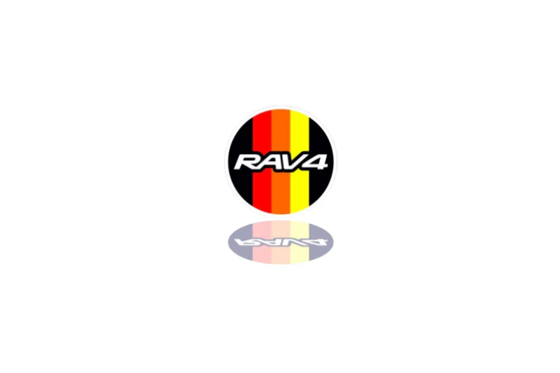 Toyota Rav4 tailgate trunk rear emblem with Rav4 logo (Type 3)