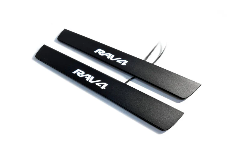 Toyota Rav4 V 2019+ Led Door Sill Pro With Logo Rav4 (Premium Painting) - Image 5