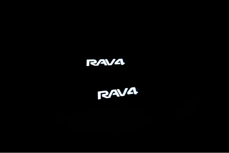 Toyota Rav4 V 2019+ Led Door Sill Pro With Logo Rav4 (Premium Painting) - Image 8
