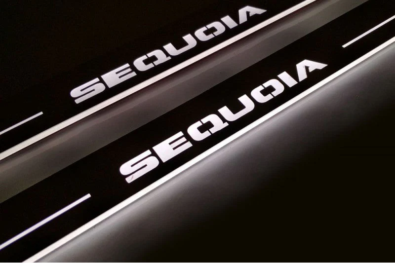 Toyota Sequoia II 2008+ Car Door Sill With Logo Sequoia - Image 4