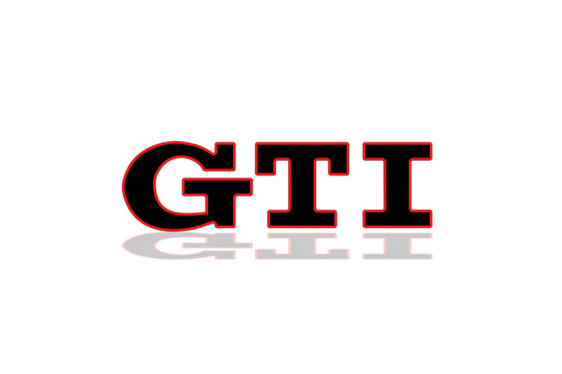 Volkswagen tailgate trunk rear 3D emblem with GTI logo (type MIXT) Var. 1 - Image 3