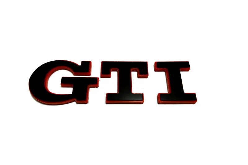 Volkswagen tailgate trunk rear 3D emblem with GTI logo (type MIXT) Var. 1 - Image 4