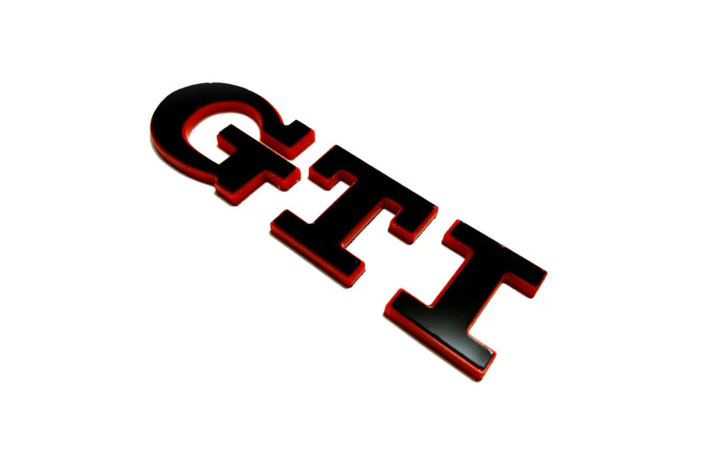 Volkswagen tailgate trunk rear 3D emblem with GTI logo (type MIXT) Var. 1 - Image 5