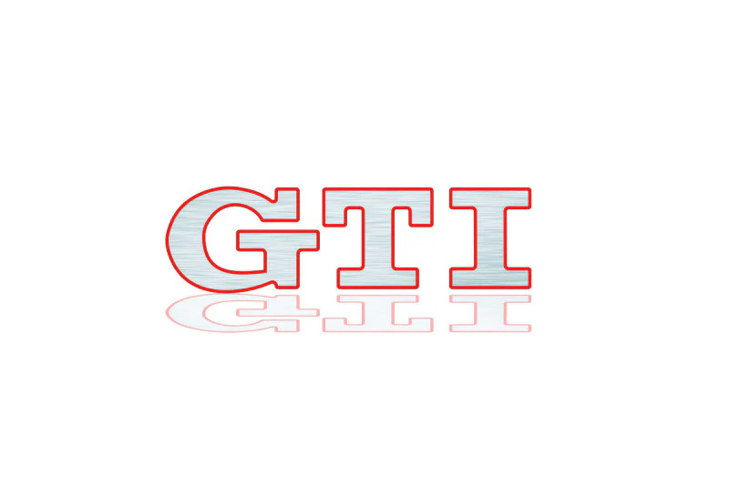 Volkswagen tailgate trunk rear 3D emblem with GTI logo (type MIXT) Var. 1 - Image 7