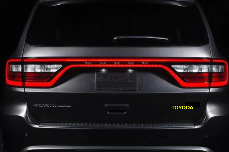 Toyota tailgate trunk rear emblem with Toyoda logo - Image 2
