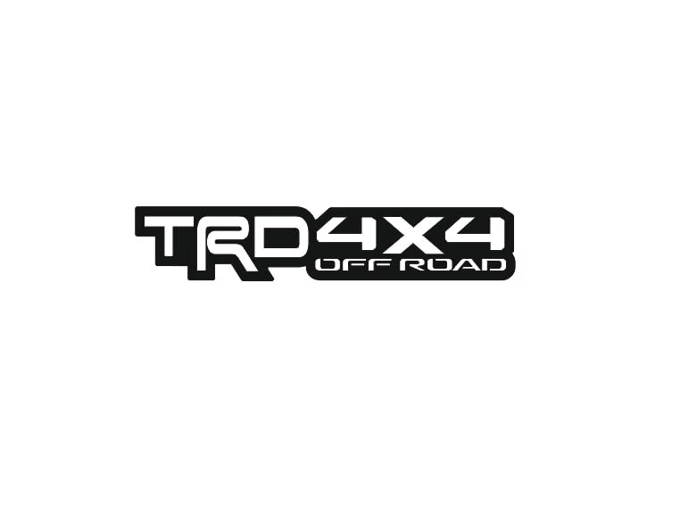 Toyota tailgate trunk rear emblem with TRD 4х4 logo - Image 3