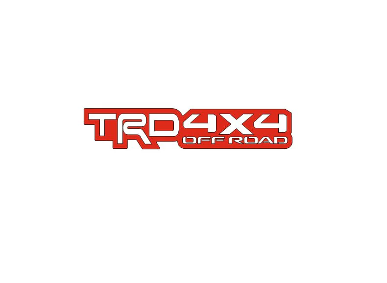 Toyota tailgate trunk rear emblem with TRD 4х4 logo - Image 4