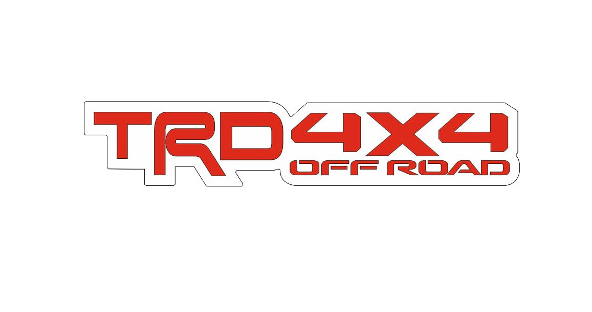 Toyota tailgate trunk rear emblem with TRD 4х4 logo - Image 9